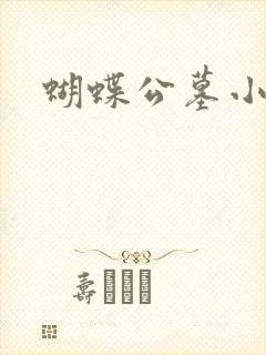蝴蝶公墓小说封面