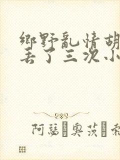 乡野乱情胡秀英丢了三次小说
