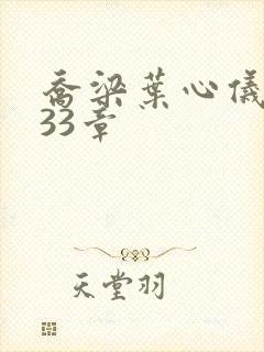 乔梁叶心仪3233章