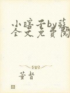 小瞎子by苏软全文免费阅读
