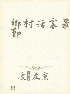 乡村活寡最新章节