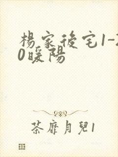 杨家后宅1-20暖阳