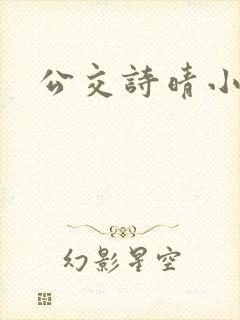 公交诗晴小说封面