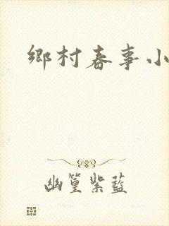 乡村春事小说封面