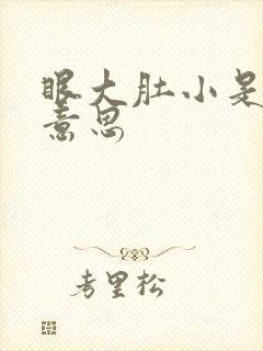 眼大肚小是什么意思