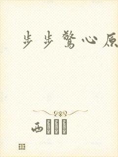 步步惊心原著封面