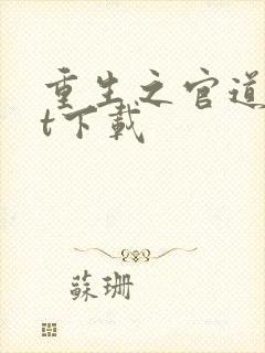 重生之官道txt下载封面