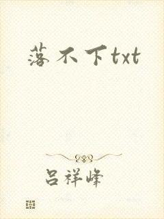 落不下txt封面