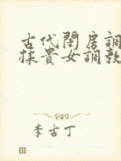 古代闺房调教h揉贵女调教记