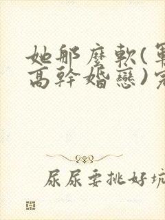 她那么软(军婚高干婚恋)完结