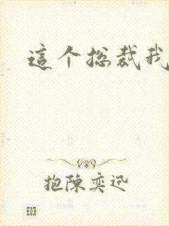 这个总裁我要了