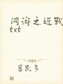网游之近战法师txt