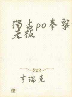 独占po拳击馆老板