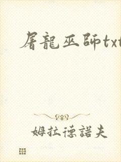 屠龙巫师txt封面