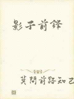影子前锋封面