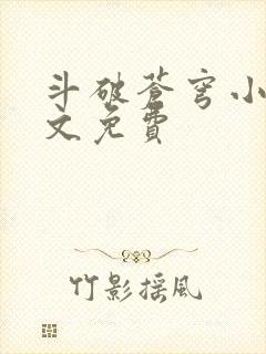 斗破苍穹小说全文免费封面