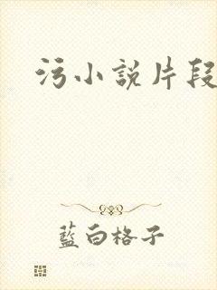 污小说片段