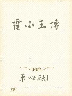 霍小玉传封面
