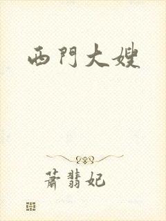 西门大嫂封面