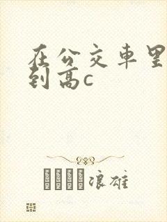 在公交车里c弄到高c