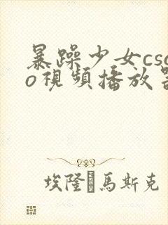 暴躁少女csgo视频播放器推荐