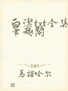白洁txt全集笔趣阁封面