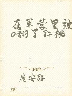 在军营里被cao翻了许桃