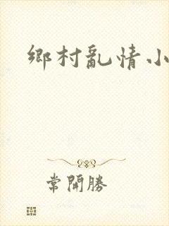 乡村乱情小说