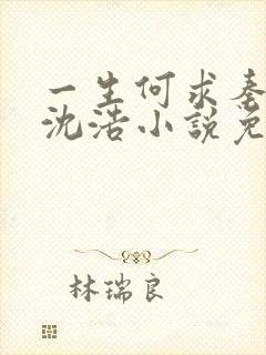 一生何求秦菲雪沈浩小说免费阅读全文笔趣阁封面