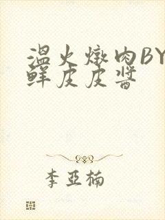 温火炖肉BY海鲜皮皮酱封面