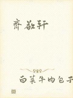 齐敬轩封面