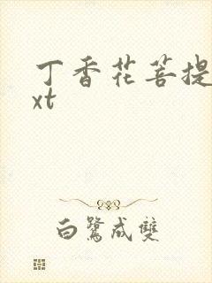 丁香花菩提树txt