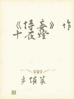 《侍妾》作者:十夜灯封面