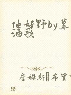 他好野by暮色酒歌封面