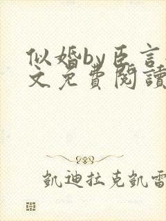 似婚by臣言全文免费阅读笔趣阁封面