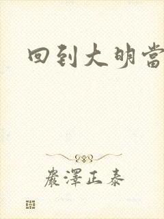 回到大明当才子封面