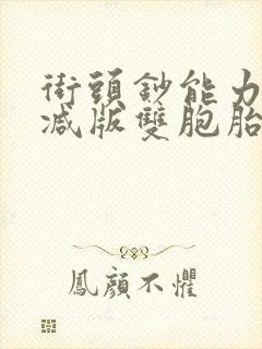 街头钞能力无删减版双胞胎封面