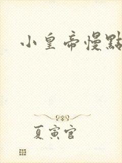 小皇帝慢点疼封面