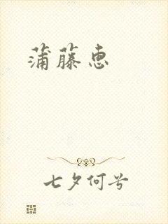 蒲藤惠
