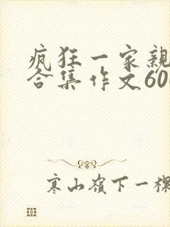 疯狂一家亲短篇合集作文600字封面