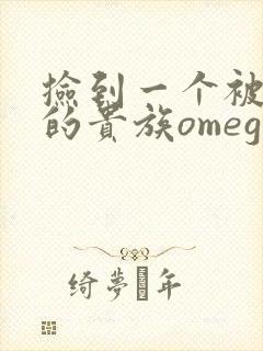 捡到一个被抹布的贵族omega封面