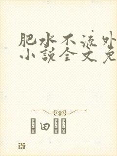 肥水不流外人田小说全文免费阅读1