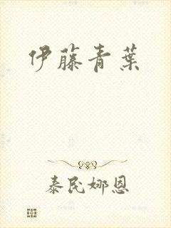 伊藤青叶封面