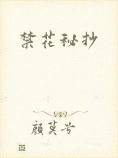 禁花秘抄封面