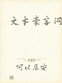 文本豪客网封面