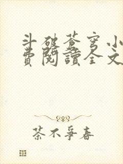 斗破苍穹小说免费阅读全文无弹窗