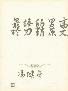 最棒的男高中生于刀鞘原文阅读封面