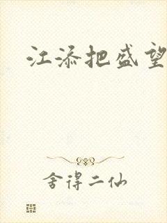 江添把盛望顶哭封面