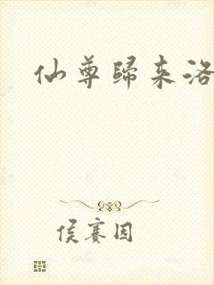 仙尊归来洛尘封面