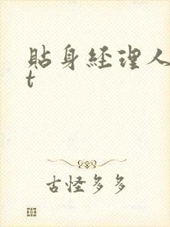 贴身经理人txt